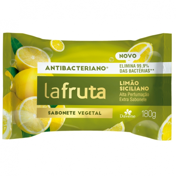 Sabonete Vegetal Antibacteriano La Fruta Limão Siciliano - 180g